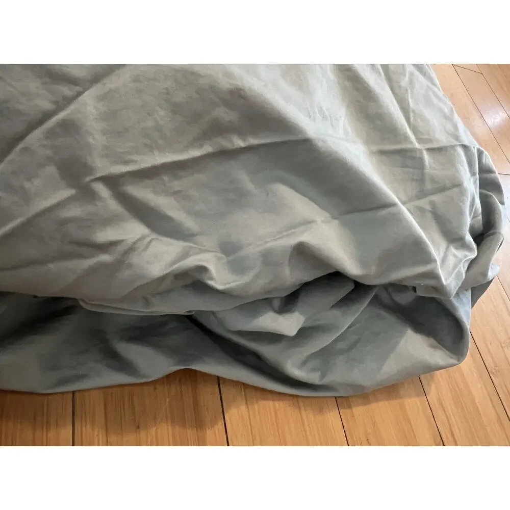 Wamsutta Dream Zone Sateen 100% Pima Cotton Light Blue Fitted Sheet Cal King